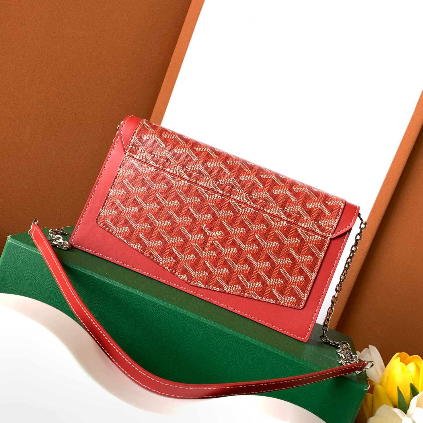 GOYARD - Duchess Marie-Caroline Canvas and Calfskin Shoulder and Crossbody Bag