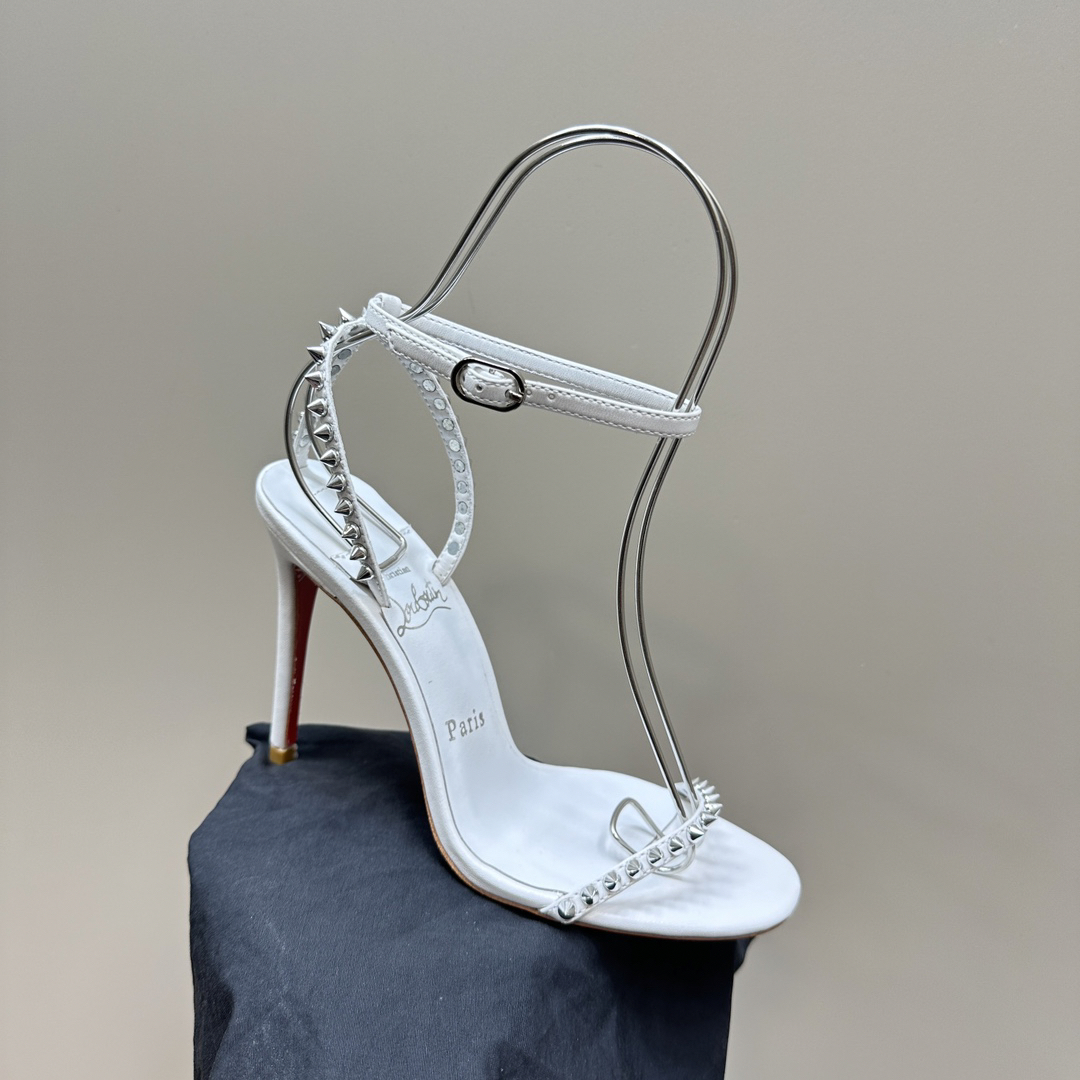 Christian Louboutin-Peugeot Willow Nail Inlaid High Heels