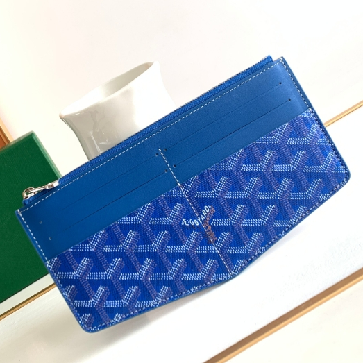 Goyard-Zipper clip wallet