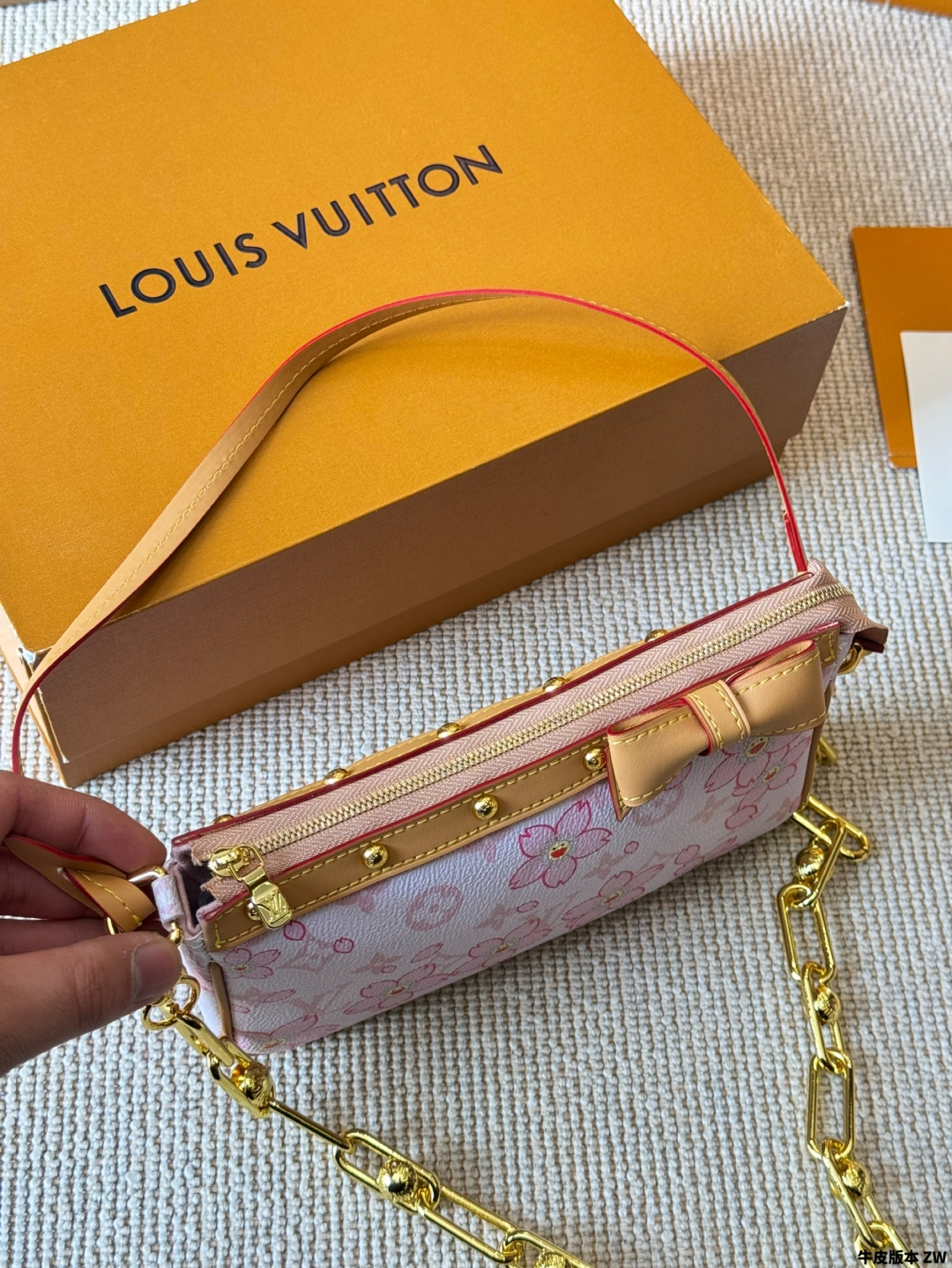 LV Pink Monogram Canvas Limited Edition Cherry Blossom Pochette Accessoires