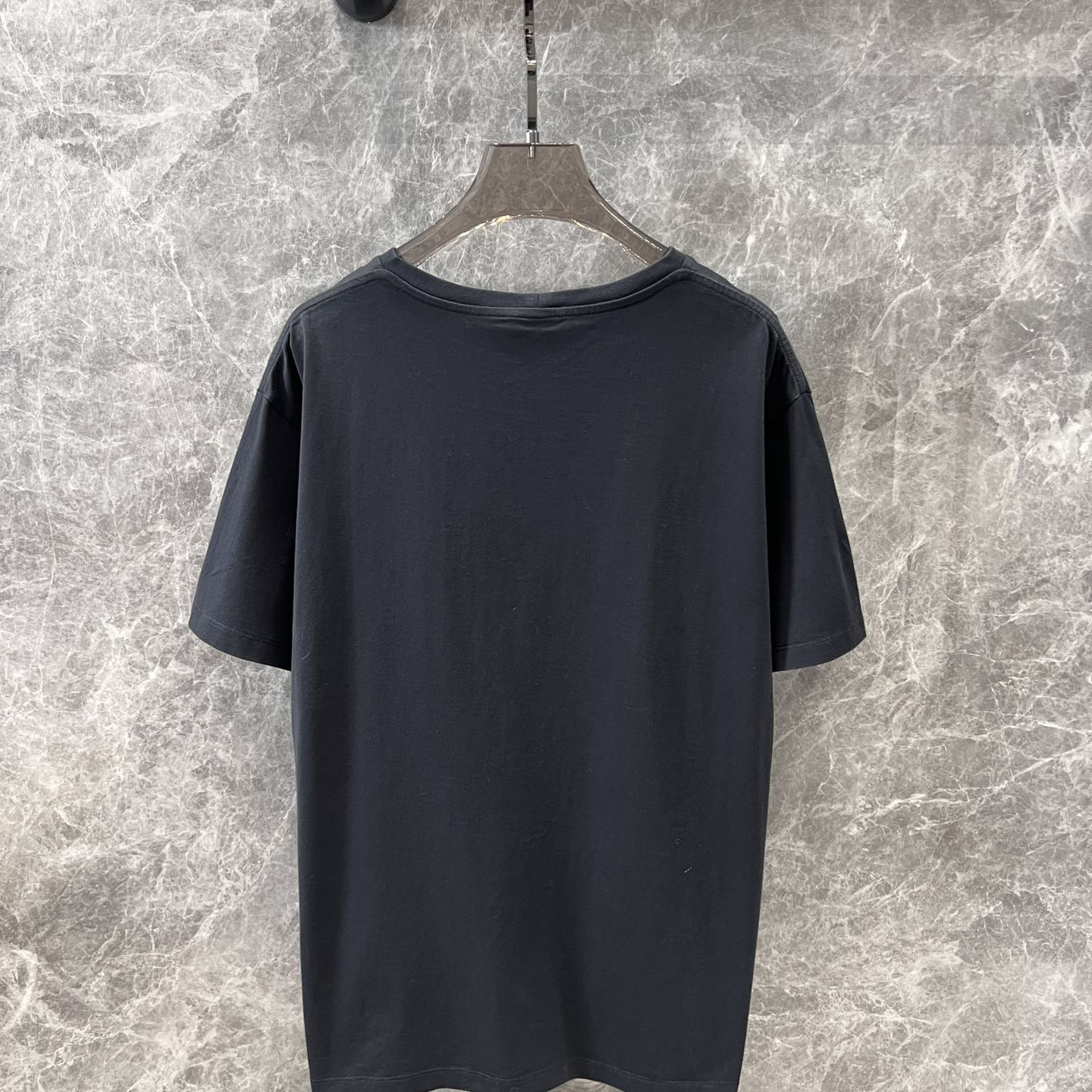 CELINE - Lettering Embroidered Crew Neck Short Sleeve T-Shirt