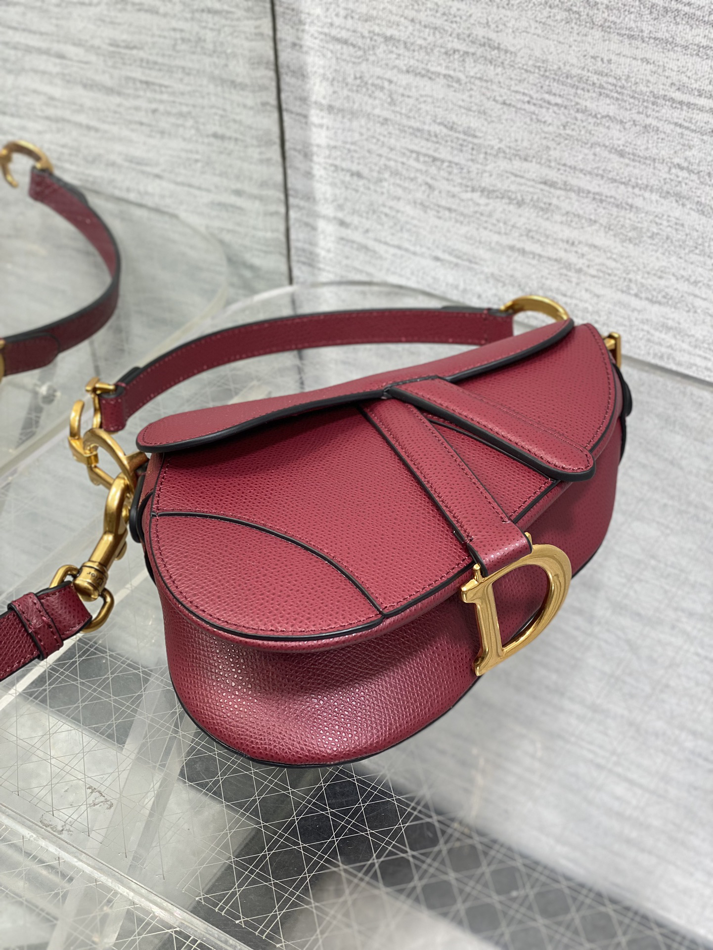 DIOR - Dior Saddle Cowhide Leather Handbag Shoulder bag