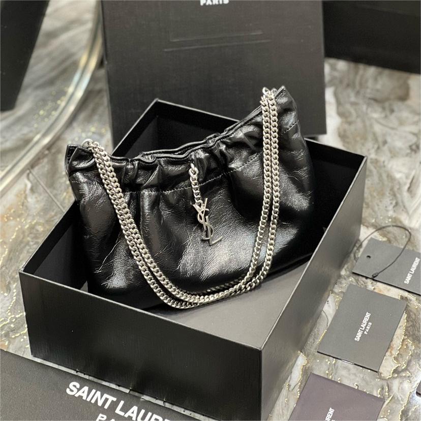 YSL-mini leather shoulder bag