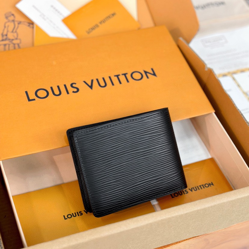 LV-Epi Leather Ripple Wallet
