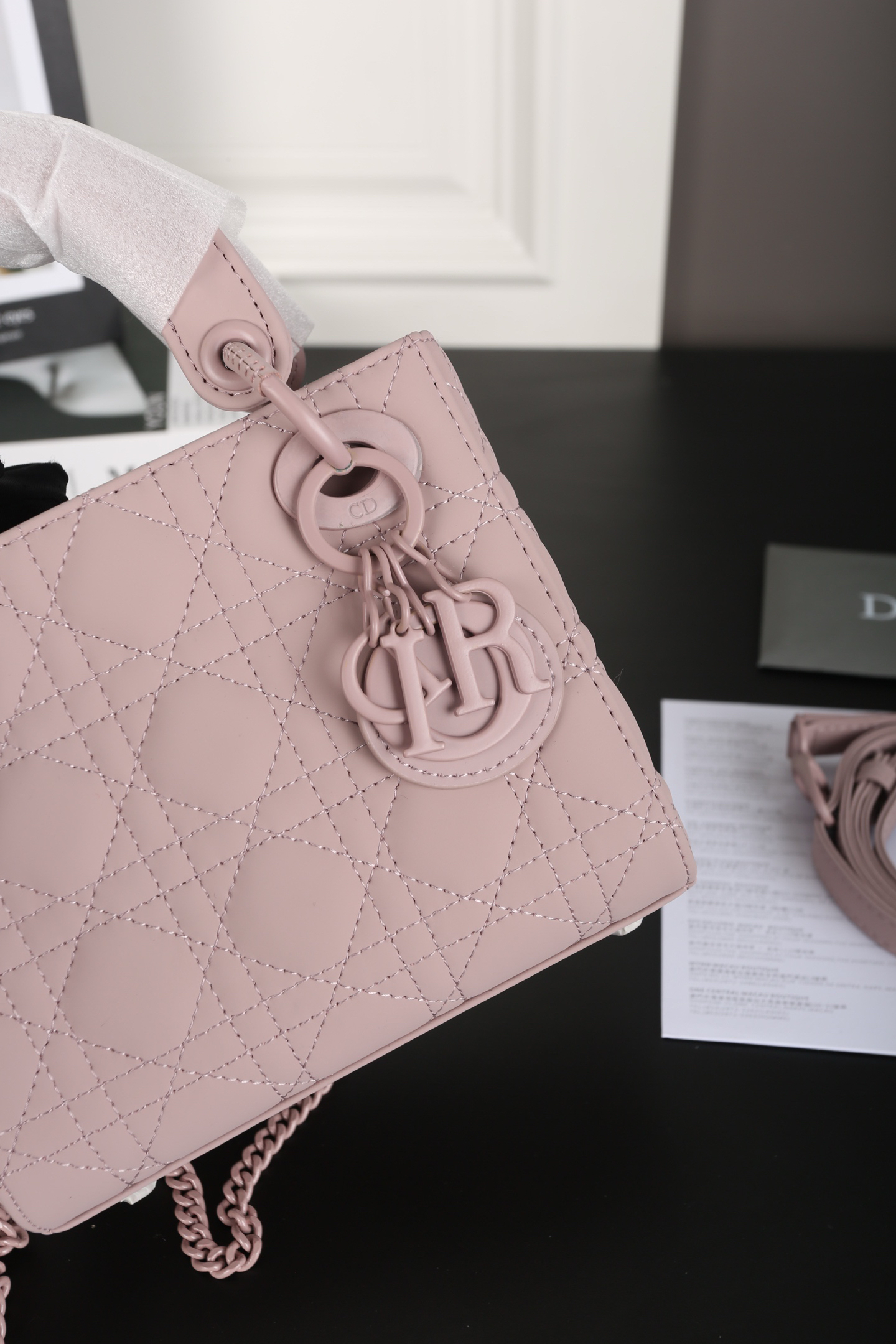 Dior - Lady Dior Mini Pink Bag