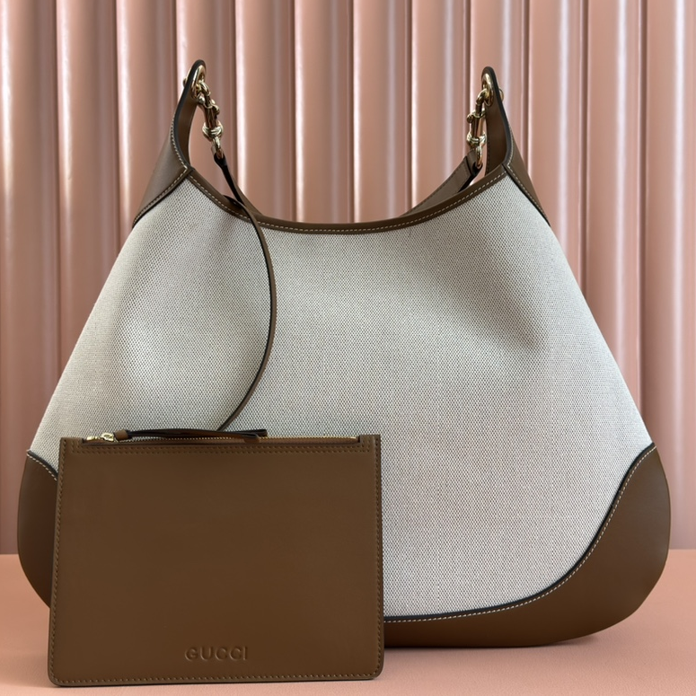 GUCCI - Body Removable Shoulder Strap Magnetic Closure Canvas Shoulder Handbag