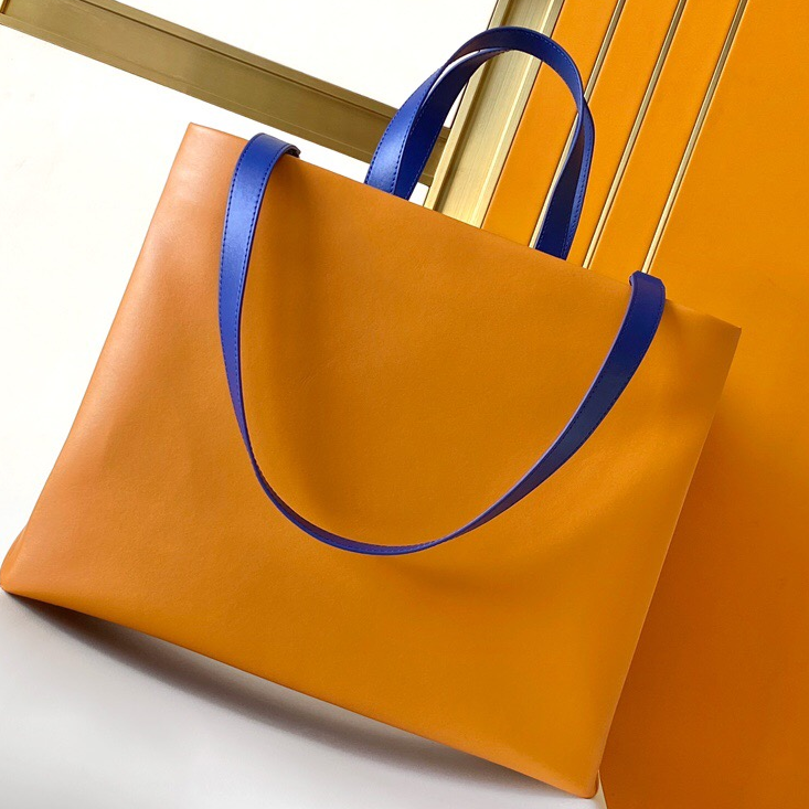 LV-Shopper Bag MM Letter Pattern Cowhide Handbag Tote Bag