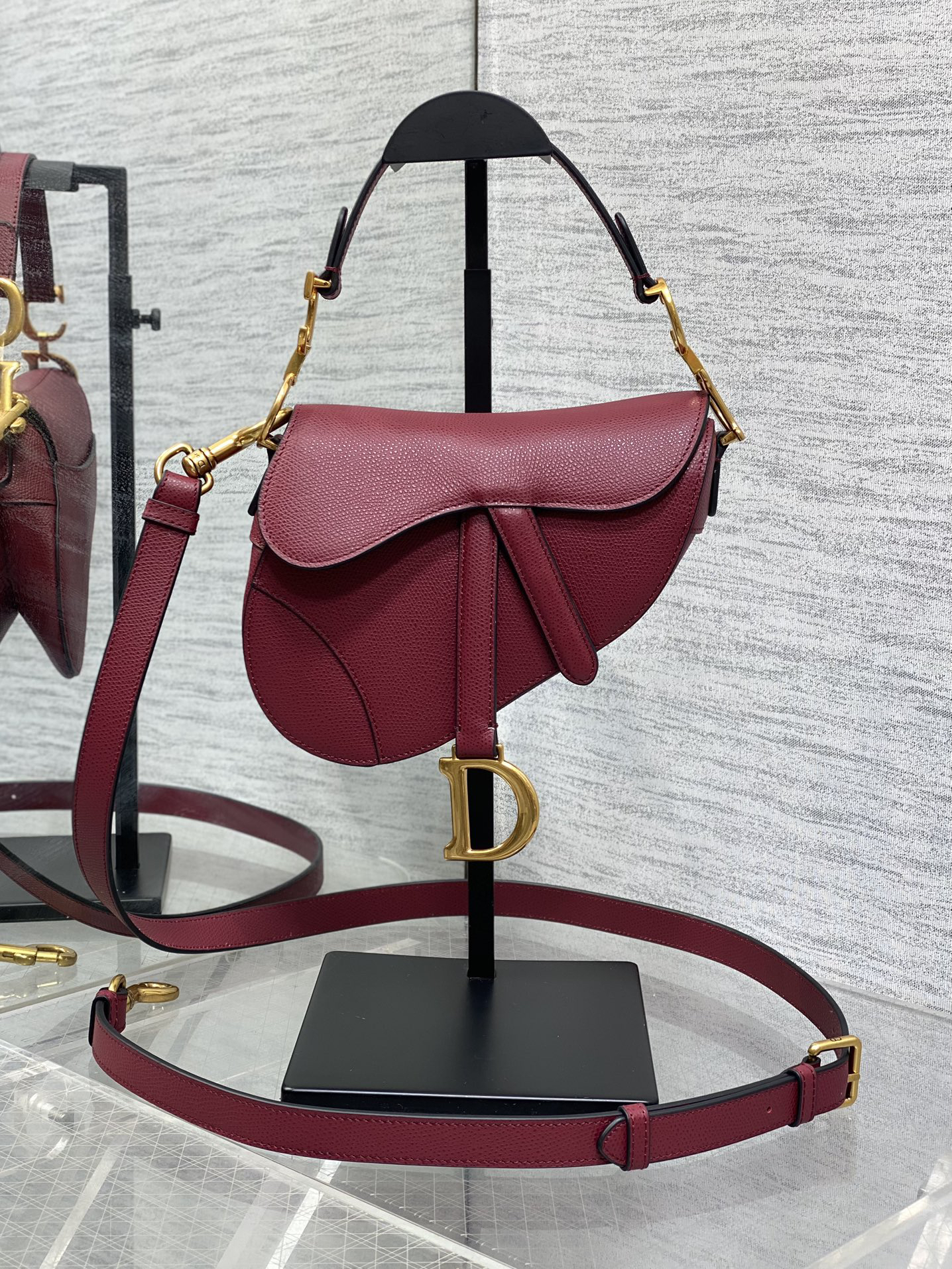 DIOR - Dior Saddle Cowhide Leather Handbag Shoulder bag