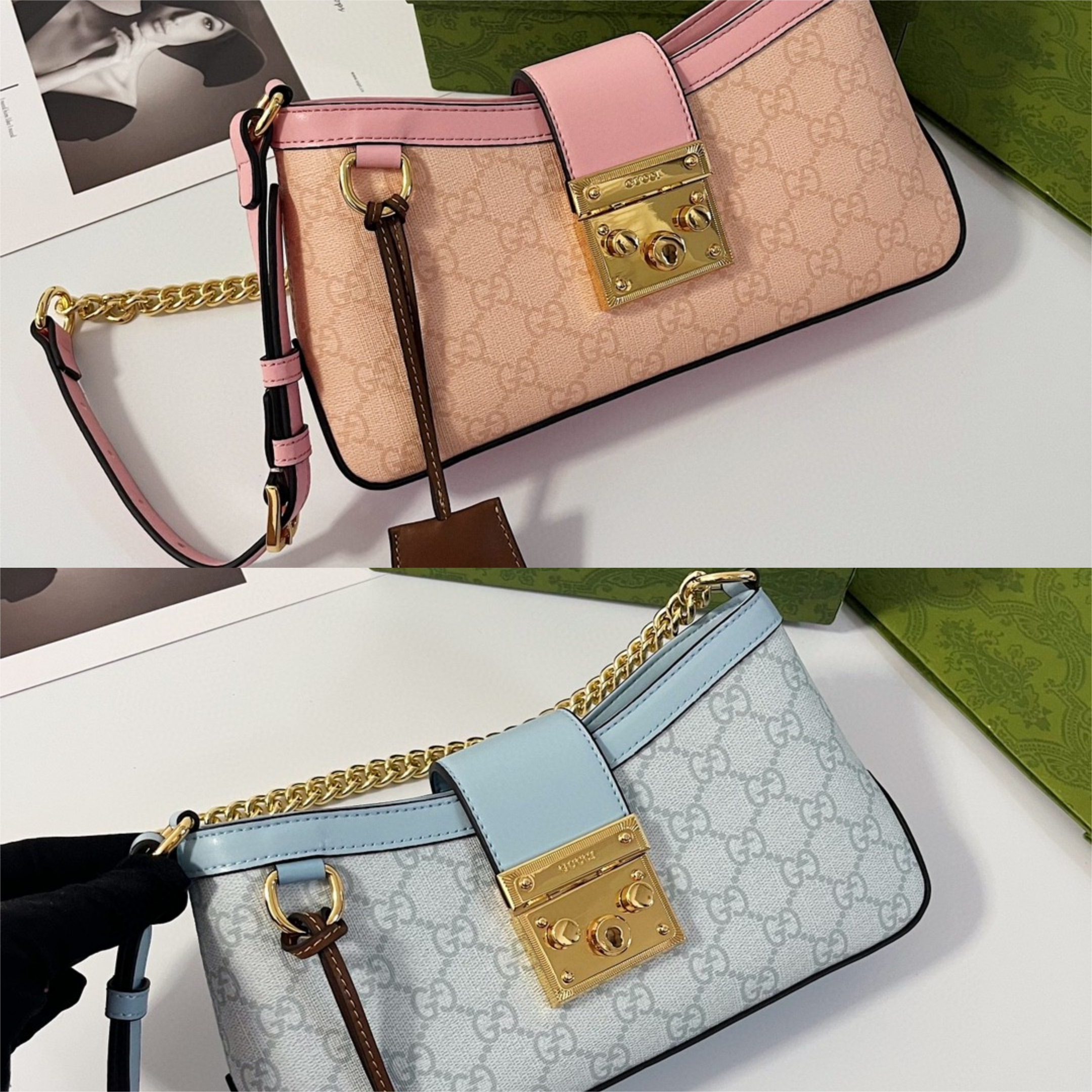 Gucci- New Padlo Series Small Shoulder Back