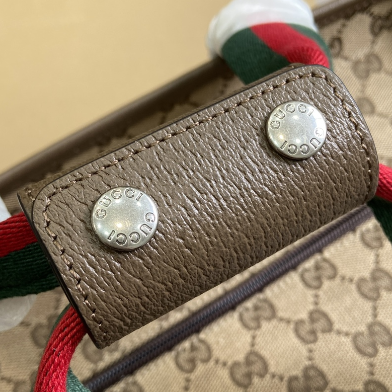 GUCCI - Original Canvas and Leather Backpack Handbag