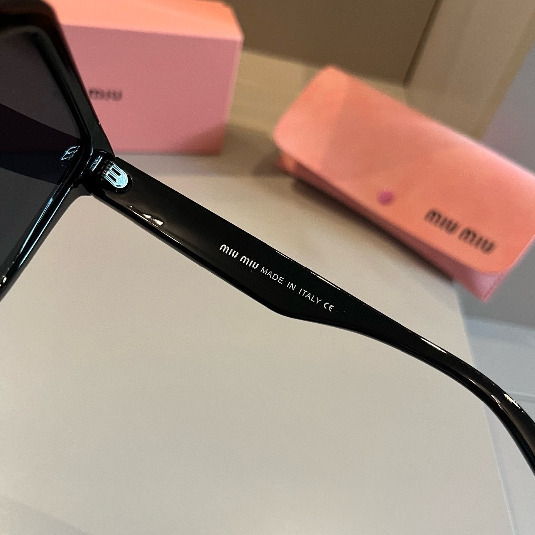 MiuMiu-Premium Box Black Gold Women's Sunglasses