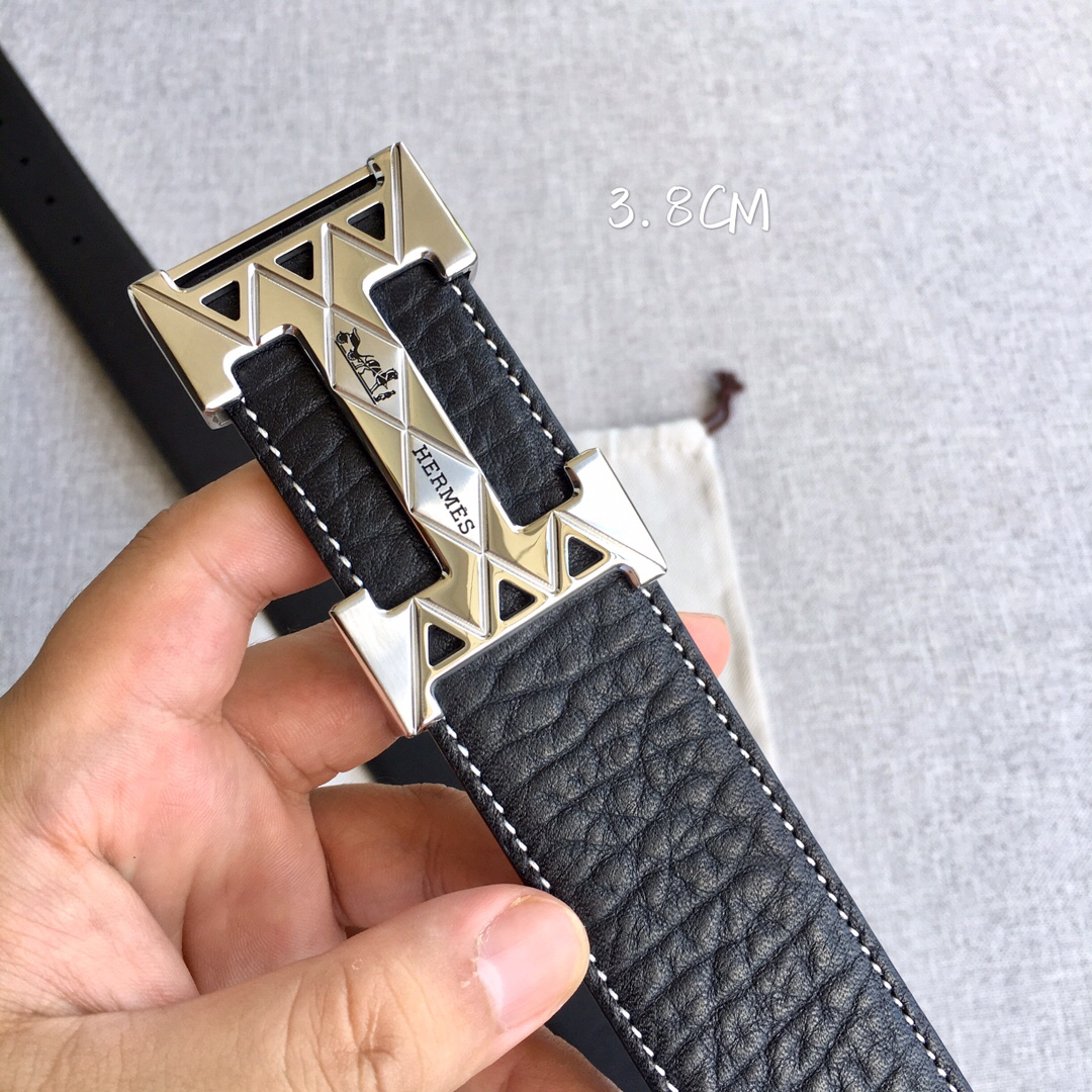 Hermes-h dancre belt buckle & 38mm