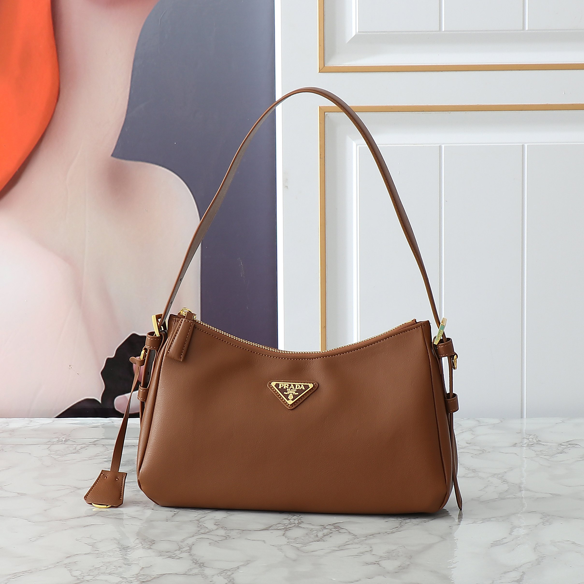 PRADA - Aimée Leather HOBO Bag