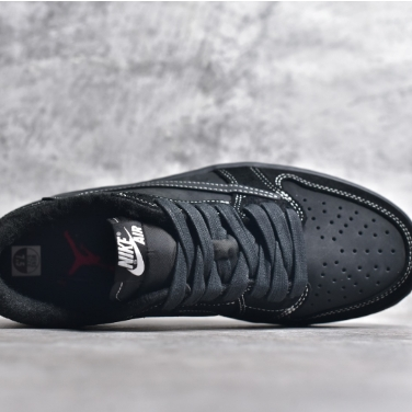 Air Jordan-Black Warrior Hook Low Top Shoes