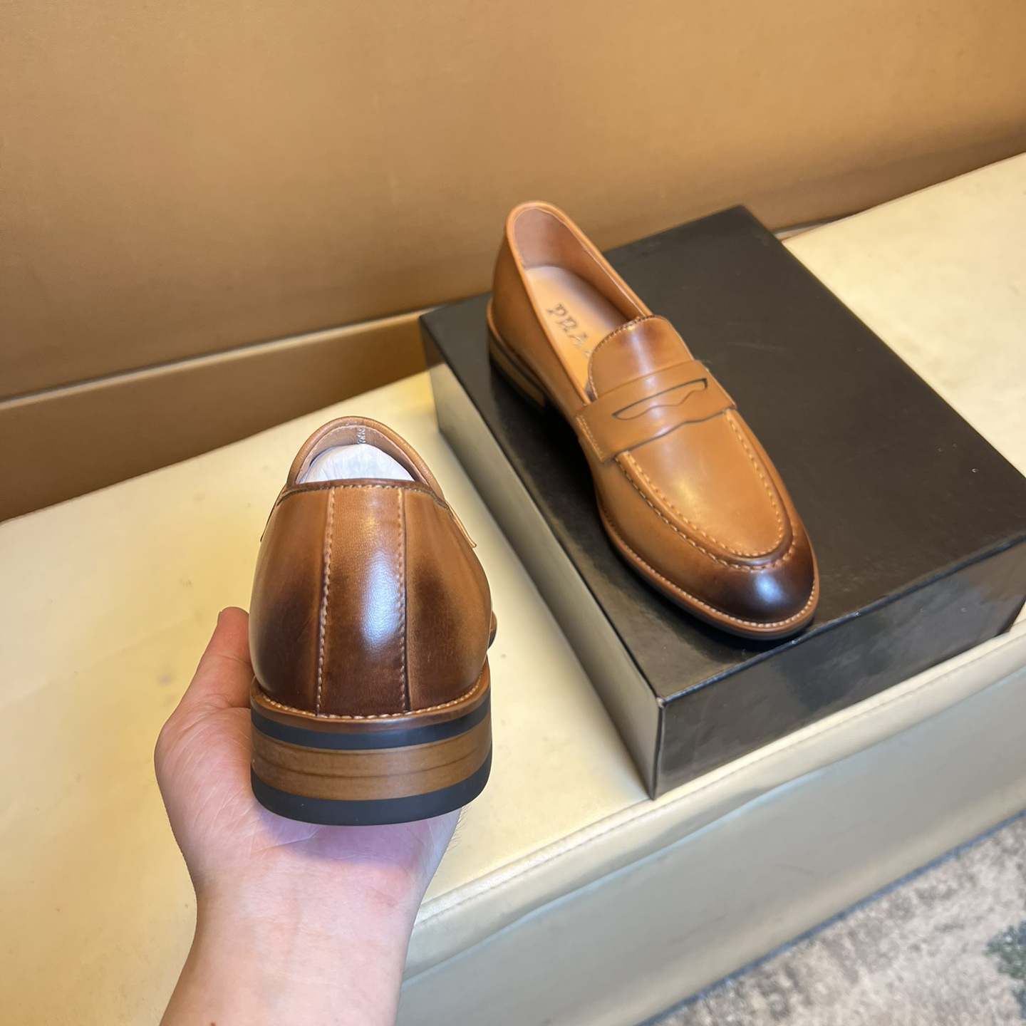 Prada-Casual formal leather shoes