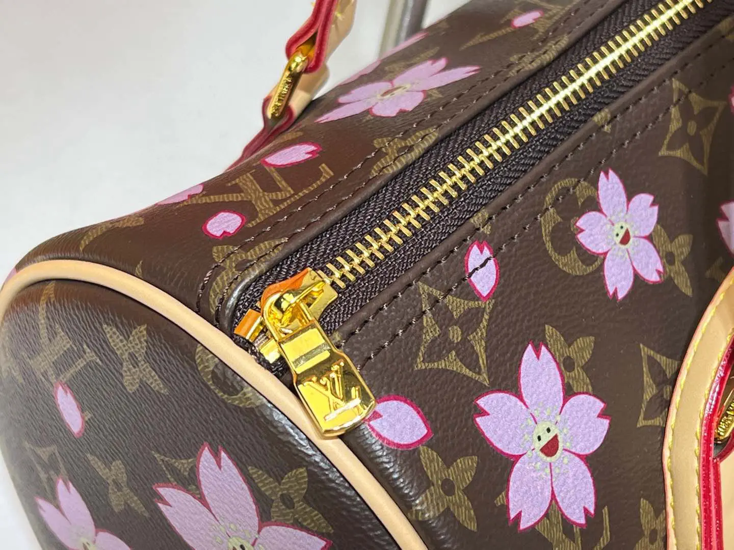 LV x Takashi Murakami cherry blossom papillon handbag