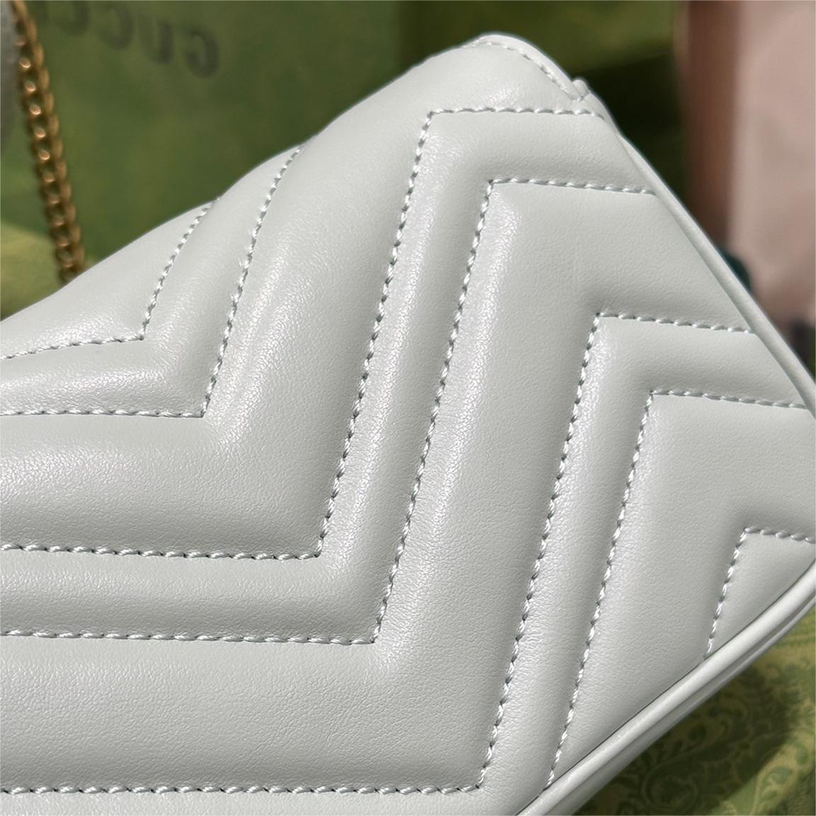 GUCCI-Marmont series Ultra Mini light green handbag