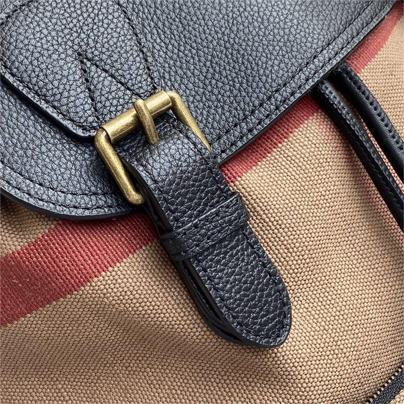 Burberry-The Rucksack Medium Grid Military Brigade