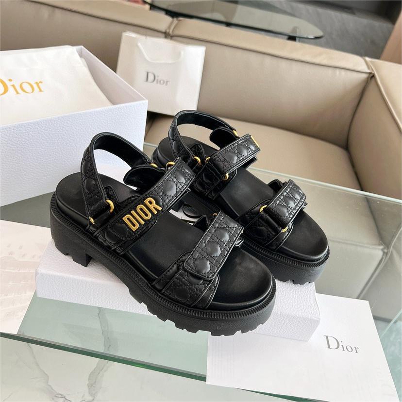 DIOR-2024 Classic Velcro High Heel Sandals