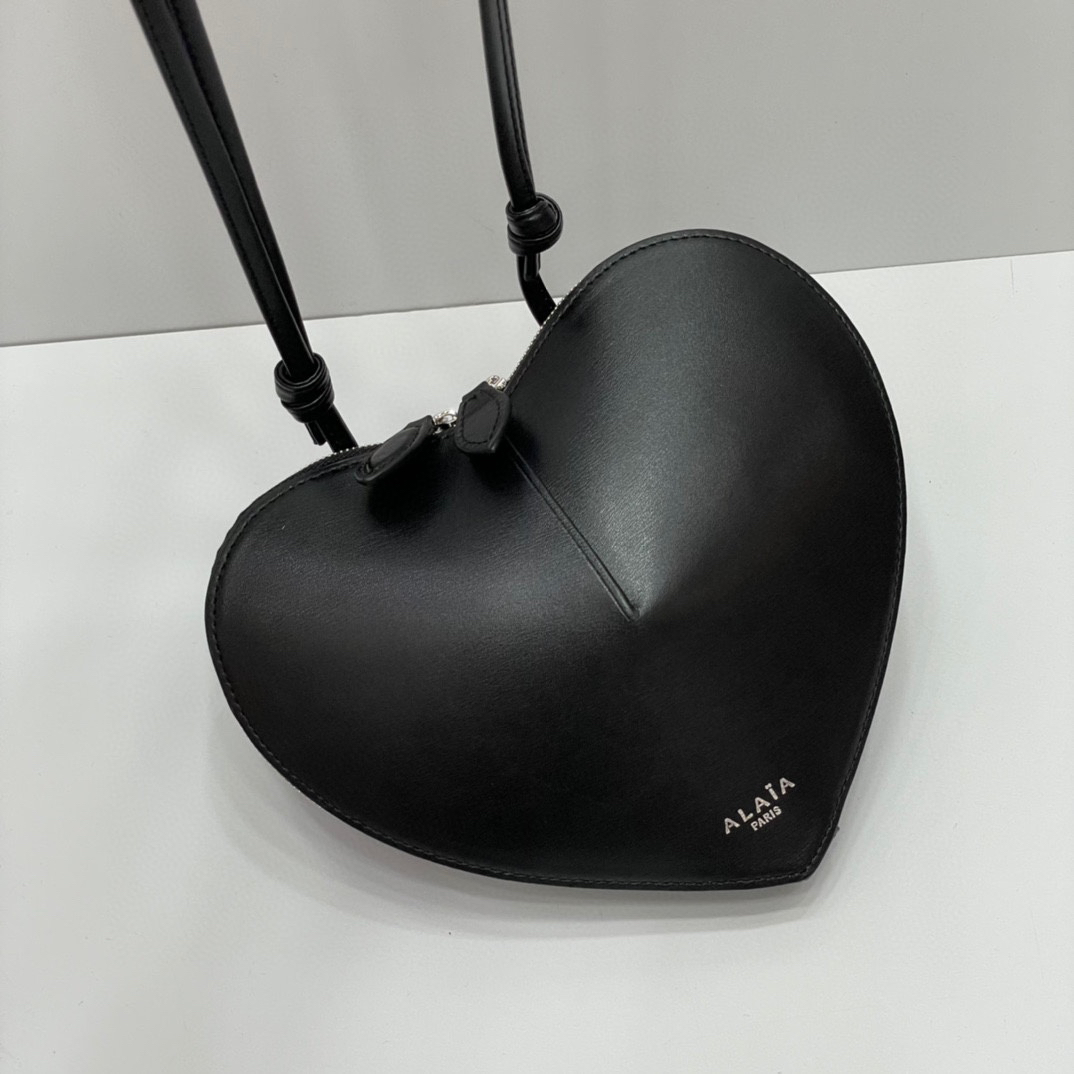 ALAIA- Coeur Bag Heart Black Handbag