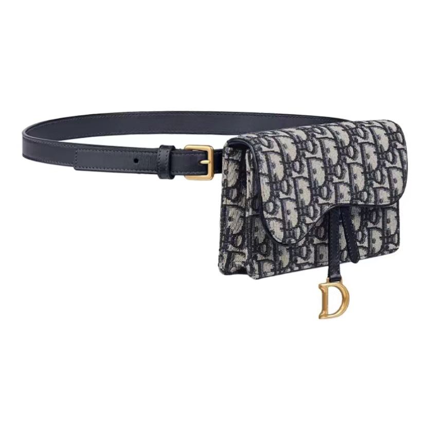 DIOR- Saddle Classic Oblique Print Single Shoulder Crossbody Waist Bag