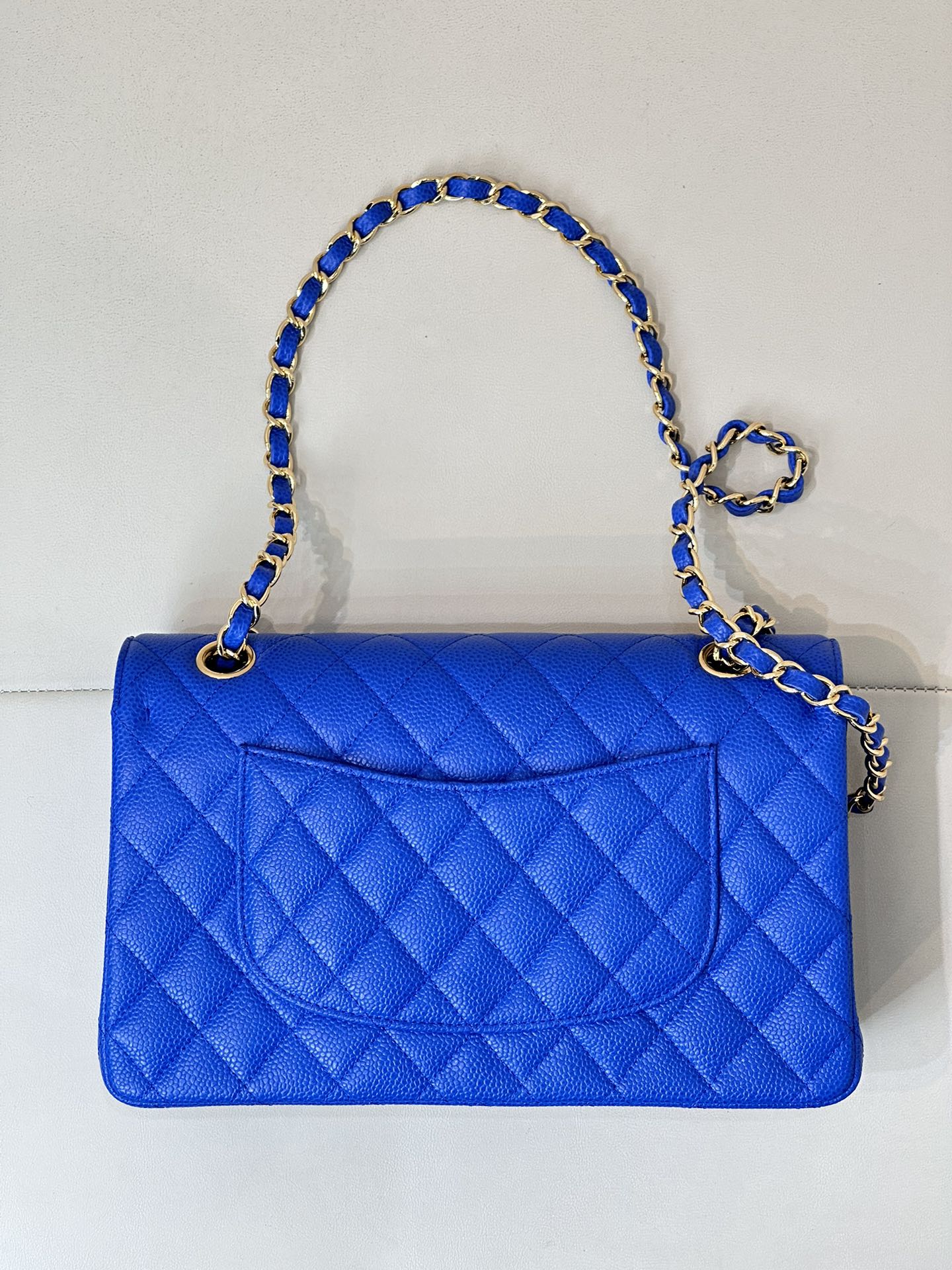 CHANEL - Classic Flap Medium Size Klein Blue Flap  Bag