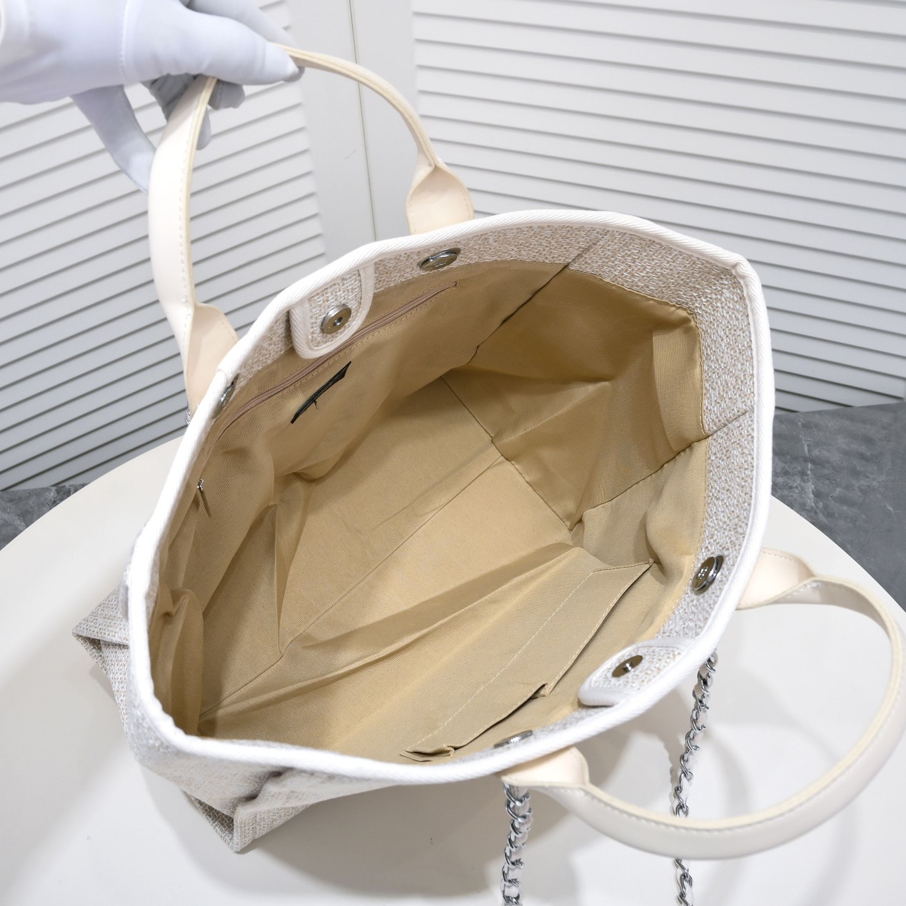 Chanel-Greek Embroidered Beach Bag