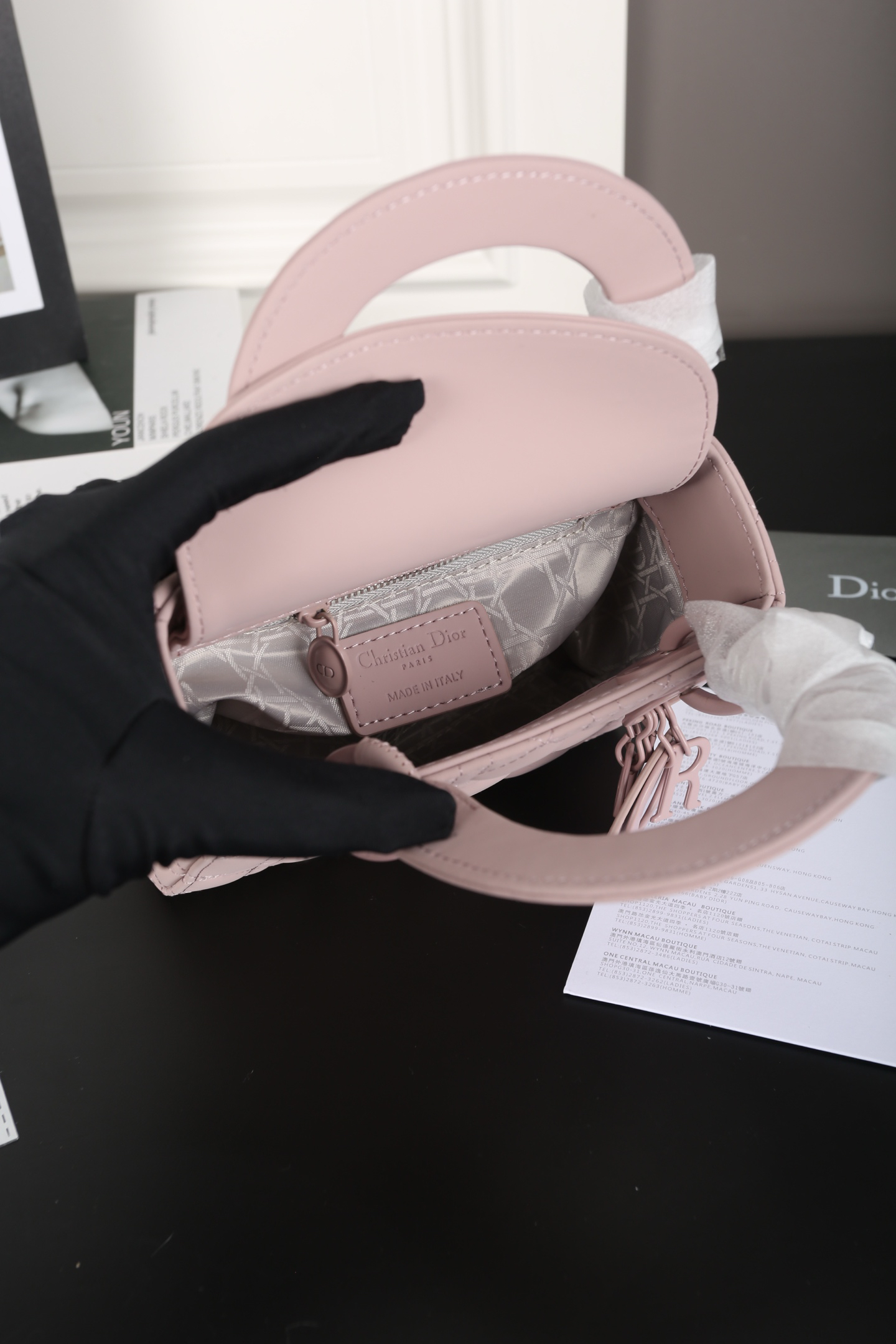 Dior - Lady Dior Mini Pink Bag