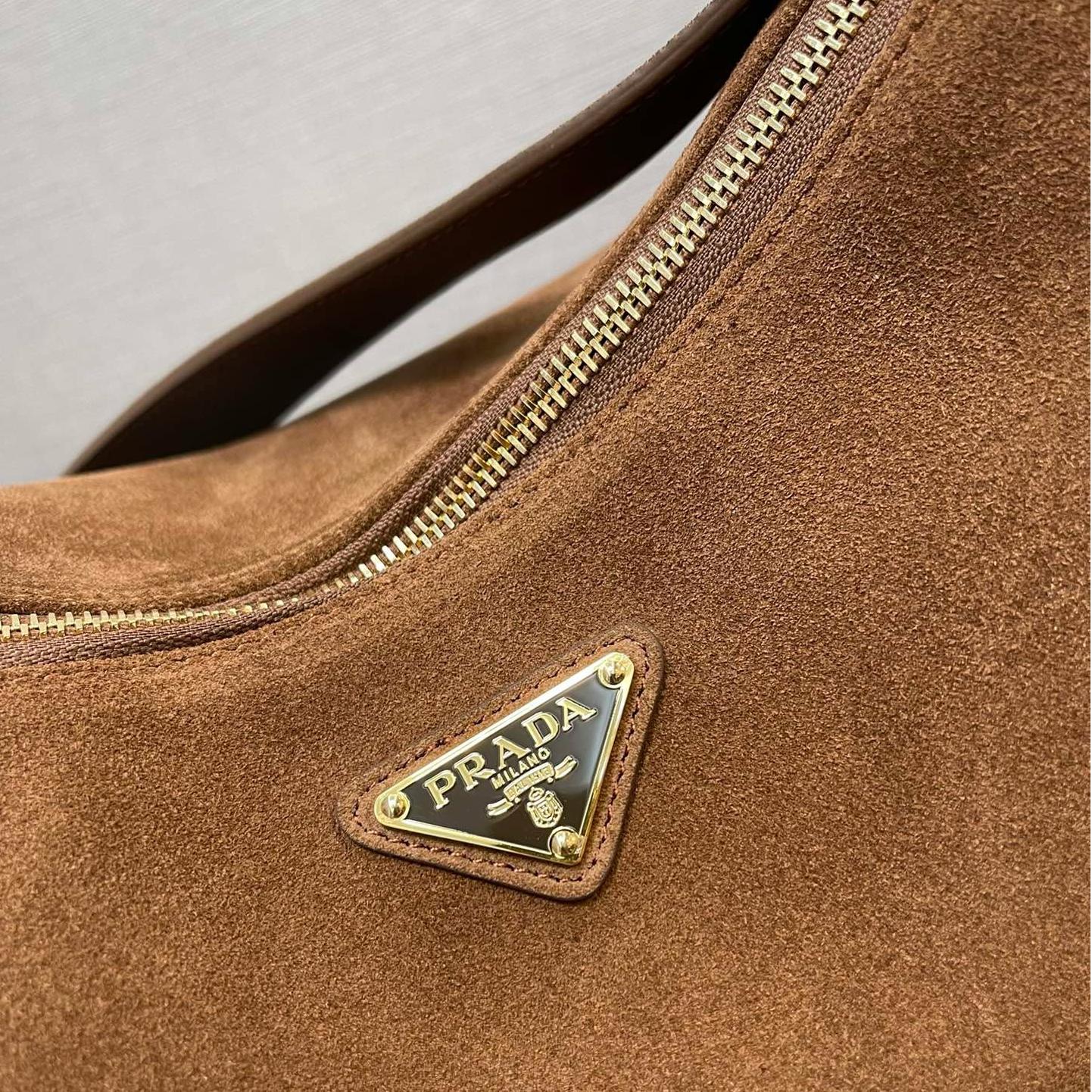Prada-New suede handbag Aimee Hobo bag