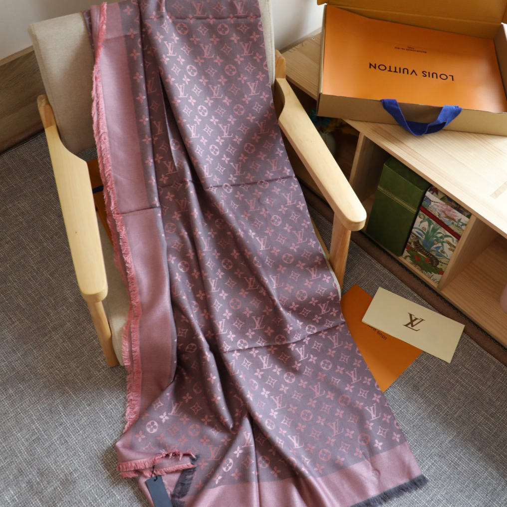 LV- Wool Square Scarf