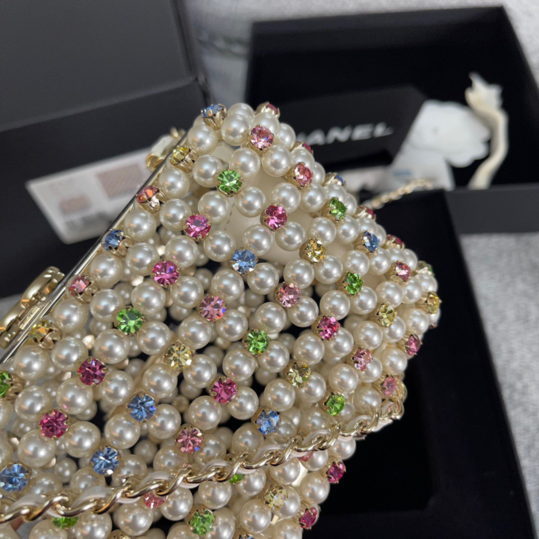 Chanel-Resort Evening Bag Pearl Glass Jewel Box
