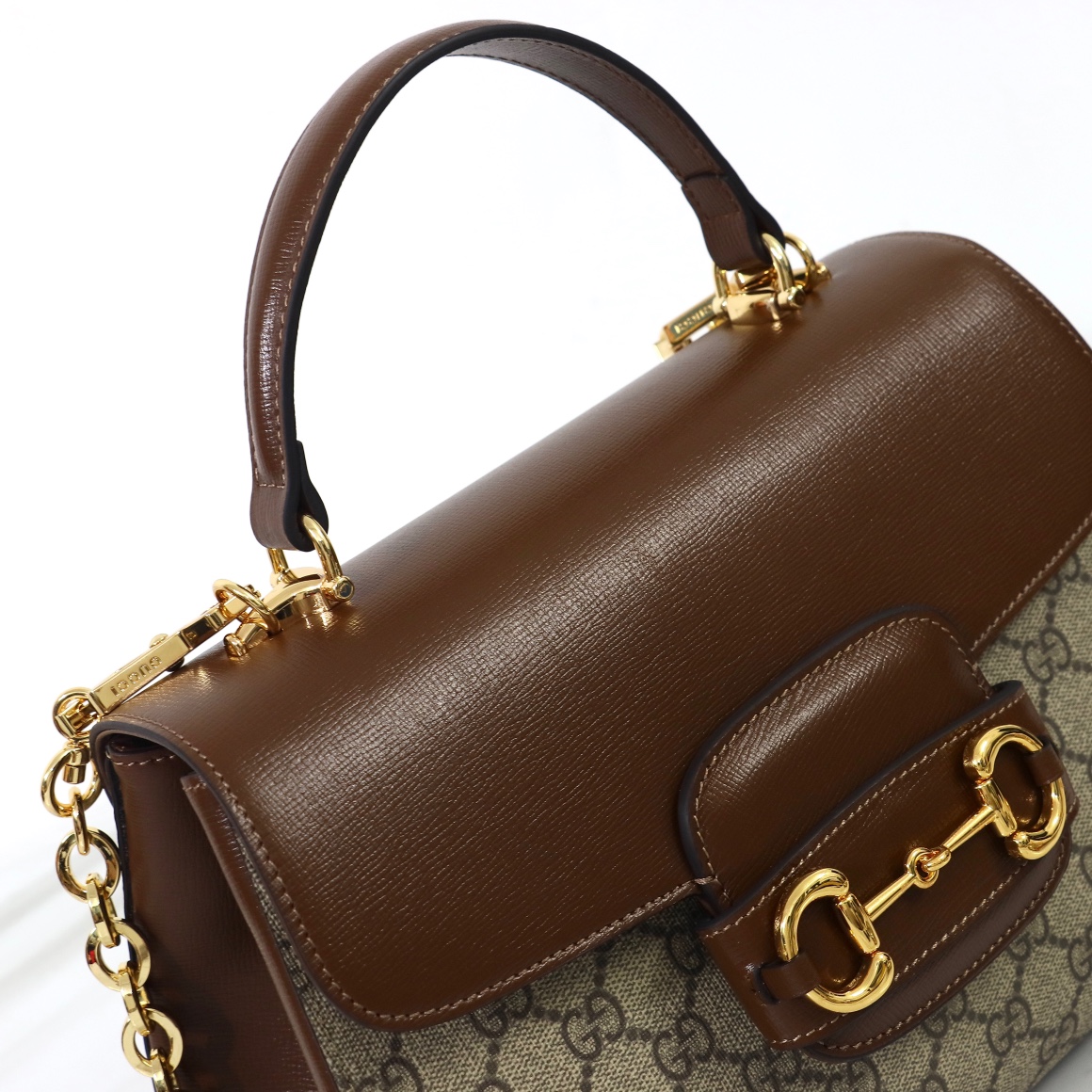 GUCCI-Horsebit 1955 series medium-sized handbag