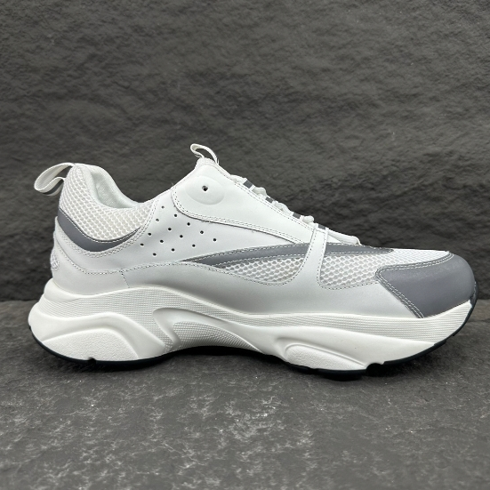 Dior-White Mesh Fabric Sports Shoes