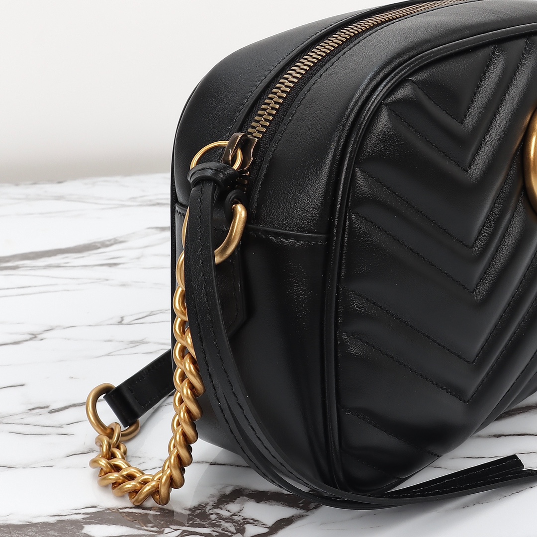 GUCCI-Marmont series chain shoulder backpack