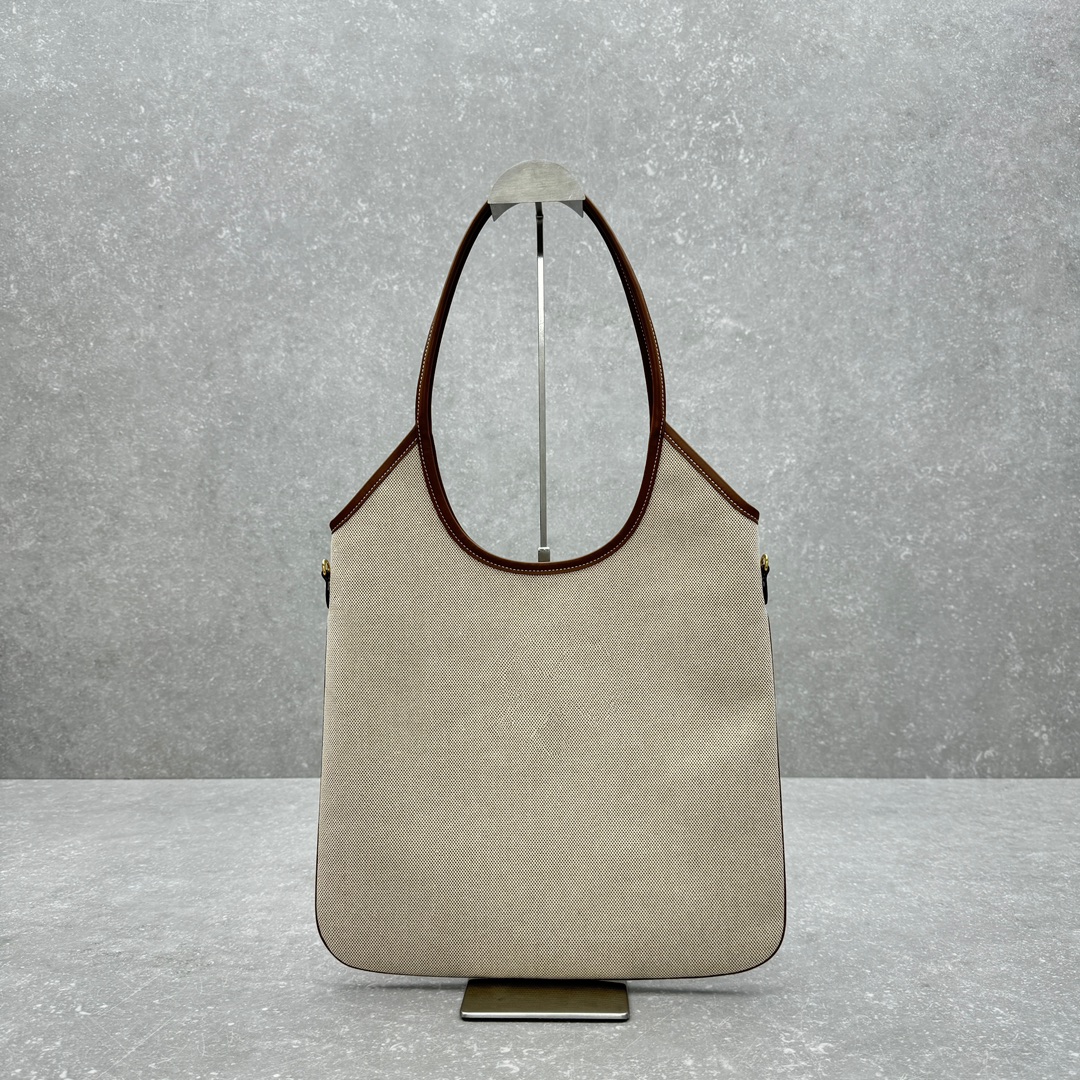 MIU MIU-Canvas Brown Hobo Underarm Bag