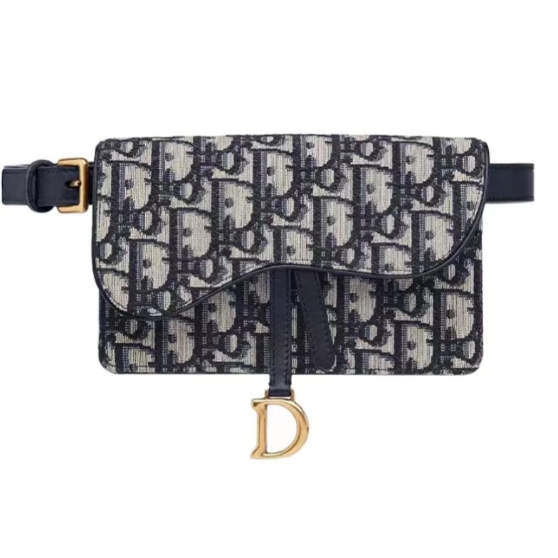 DIOR- Saddle Classic Oblique Print Single Shoulder Crossbody Waist Bag