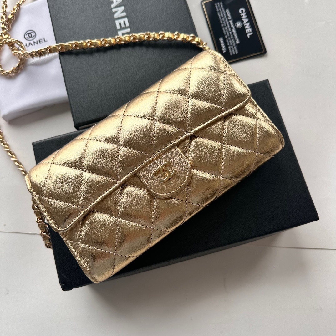 CHANEL-Lattice Caviar Cowhide Bag