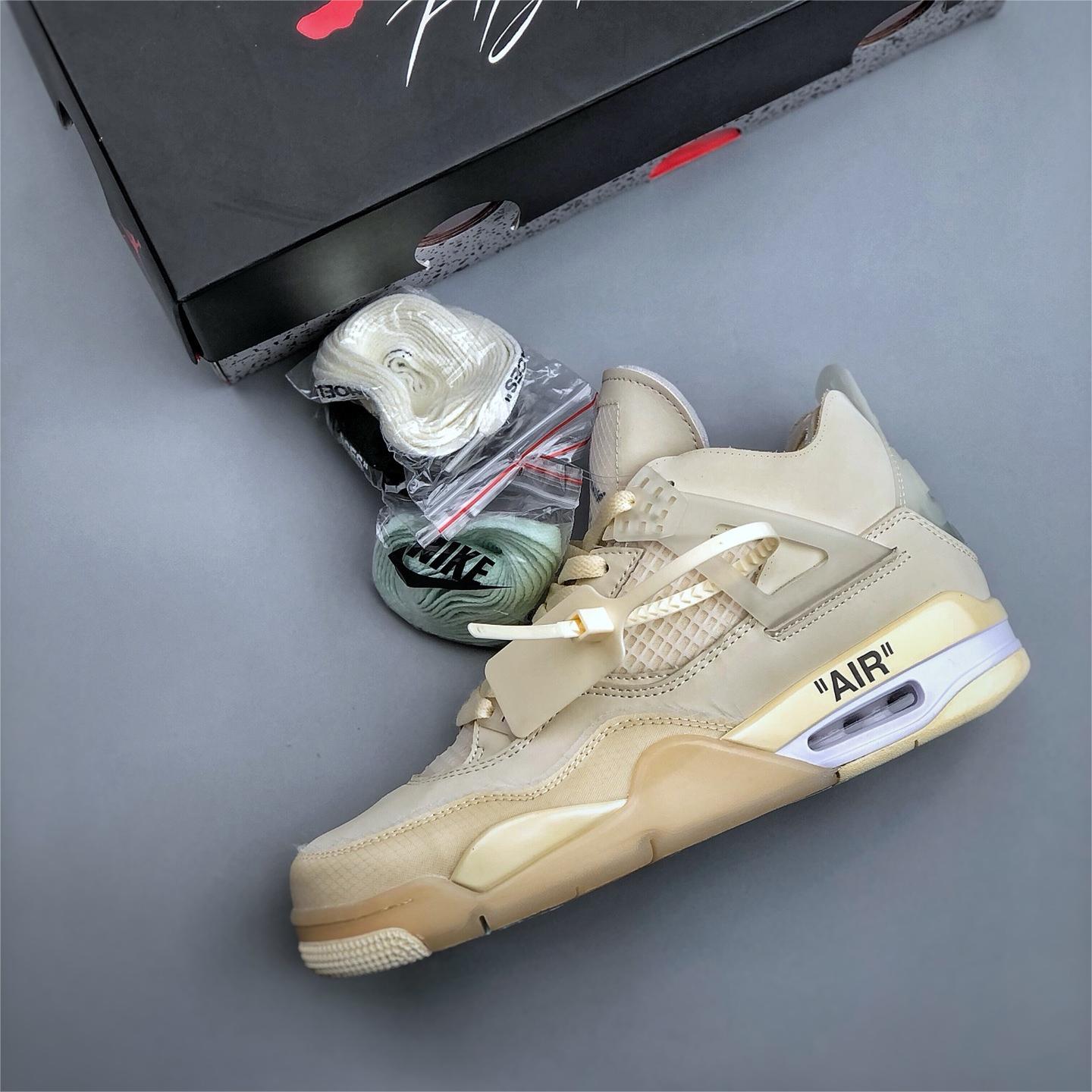 Nike-air jordan 4 x off white