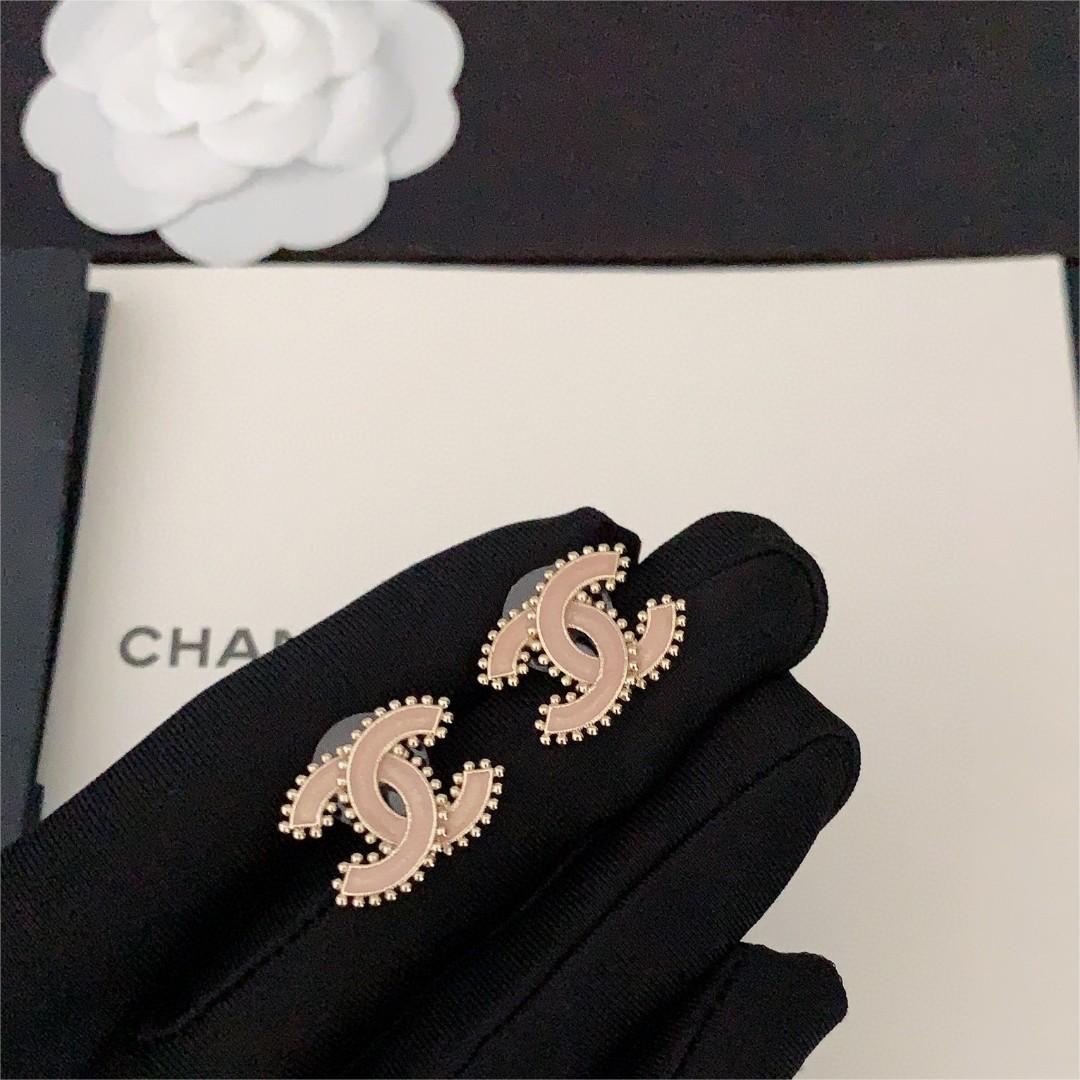 Chanel-Pearl Double C Gold Earrings