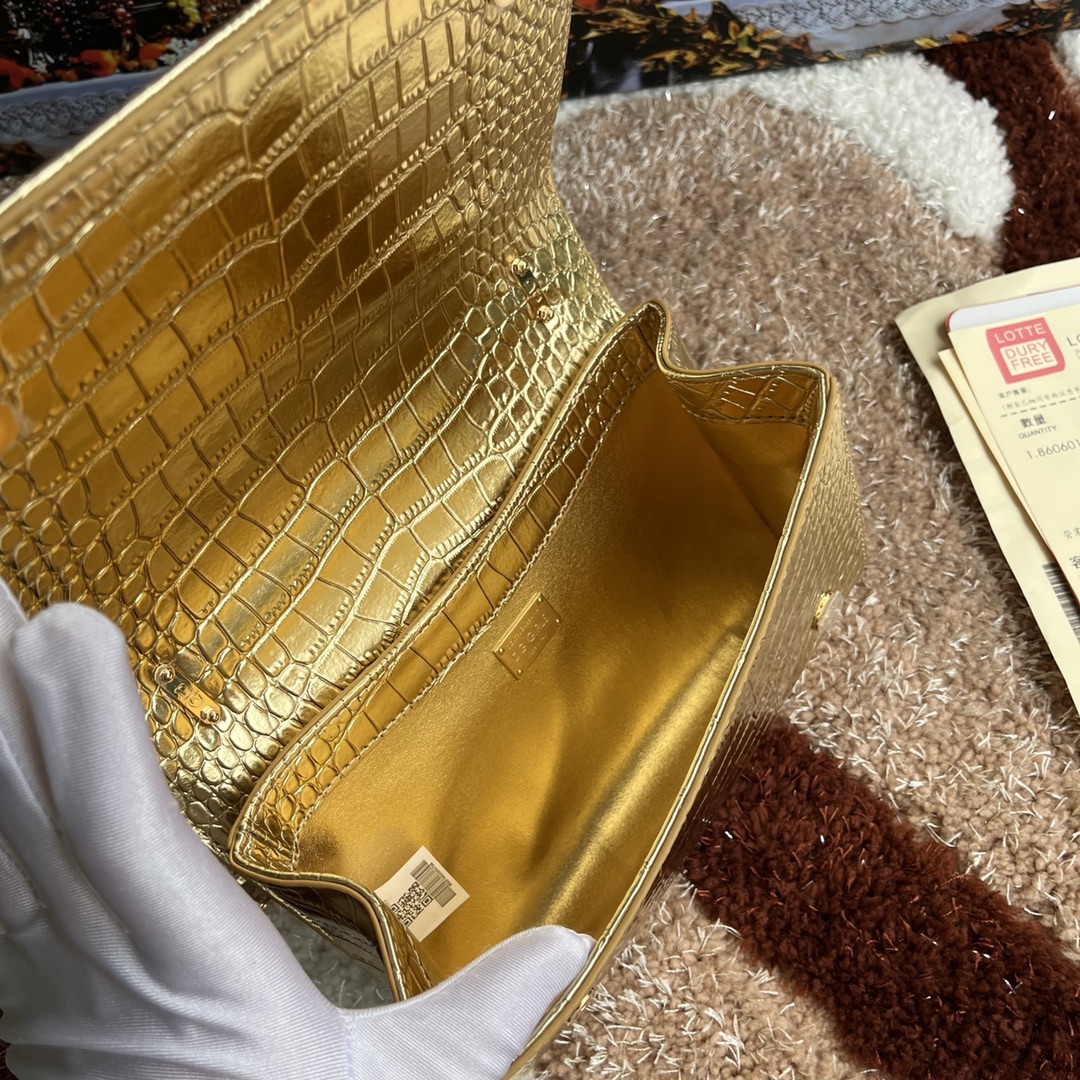 Dolce Gabbana-Lacquer leopard print crossbody bag with Baroque logo