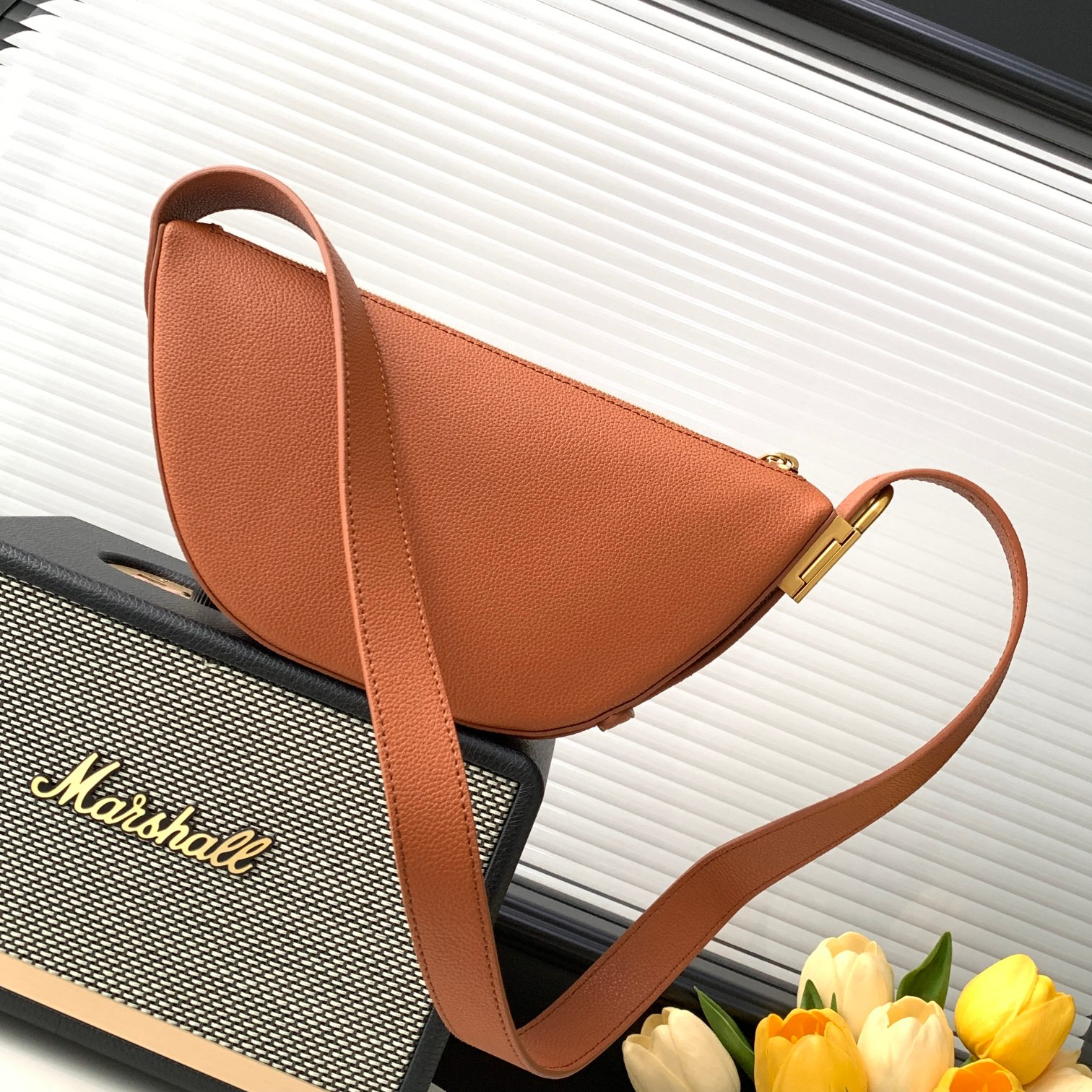 LV- low key leather bag