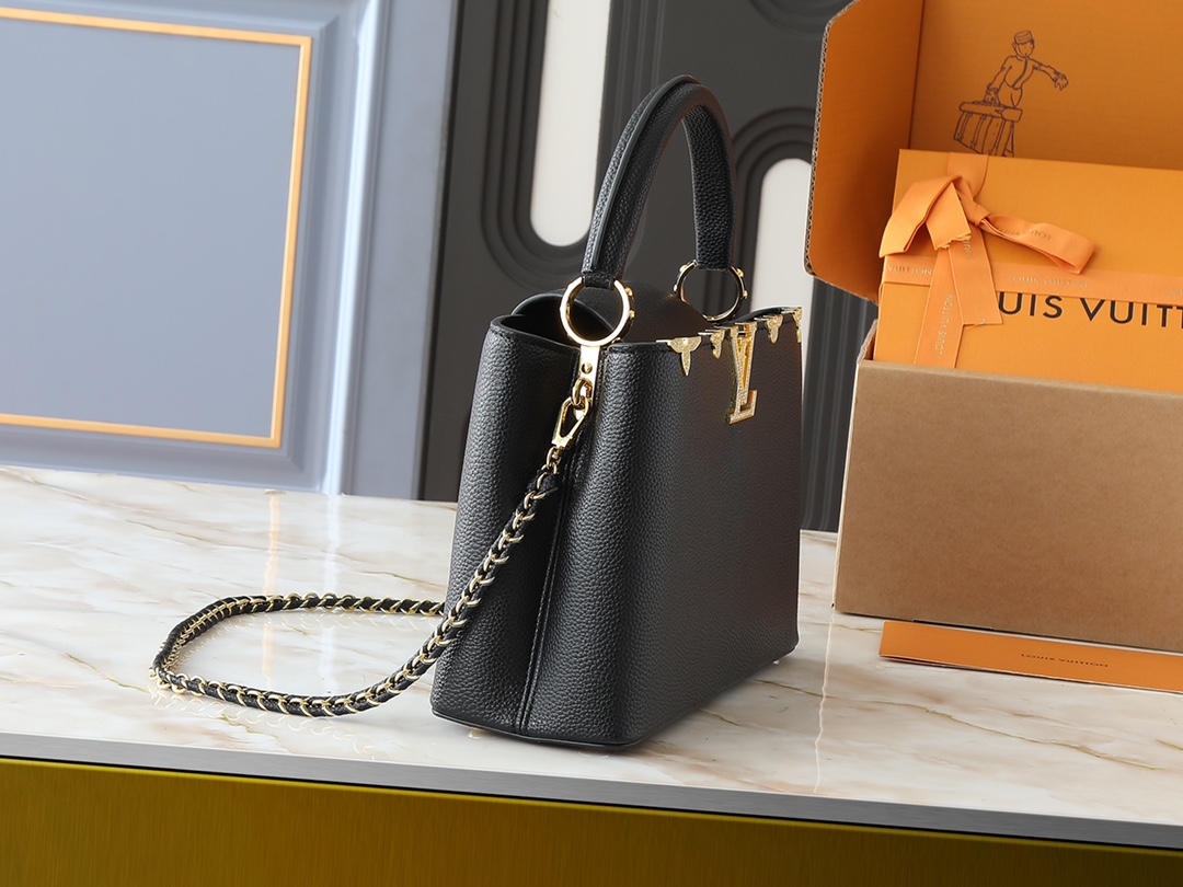 Louis Vuitton - LV Capucines Mini Bag Black