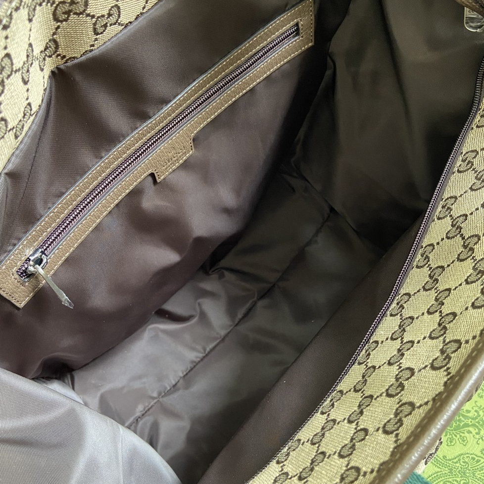 GUCCI - Original Canvas and Leather Backpack Handbag