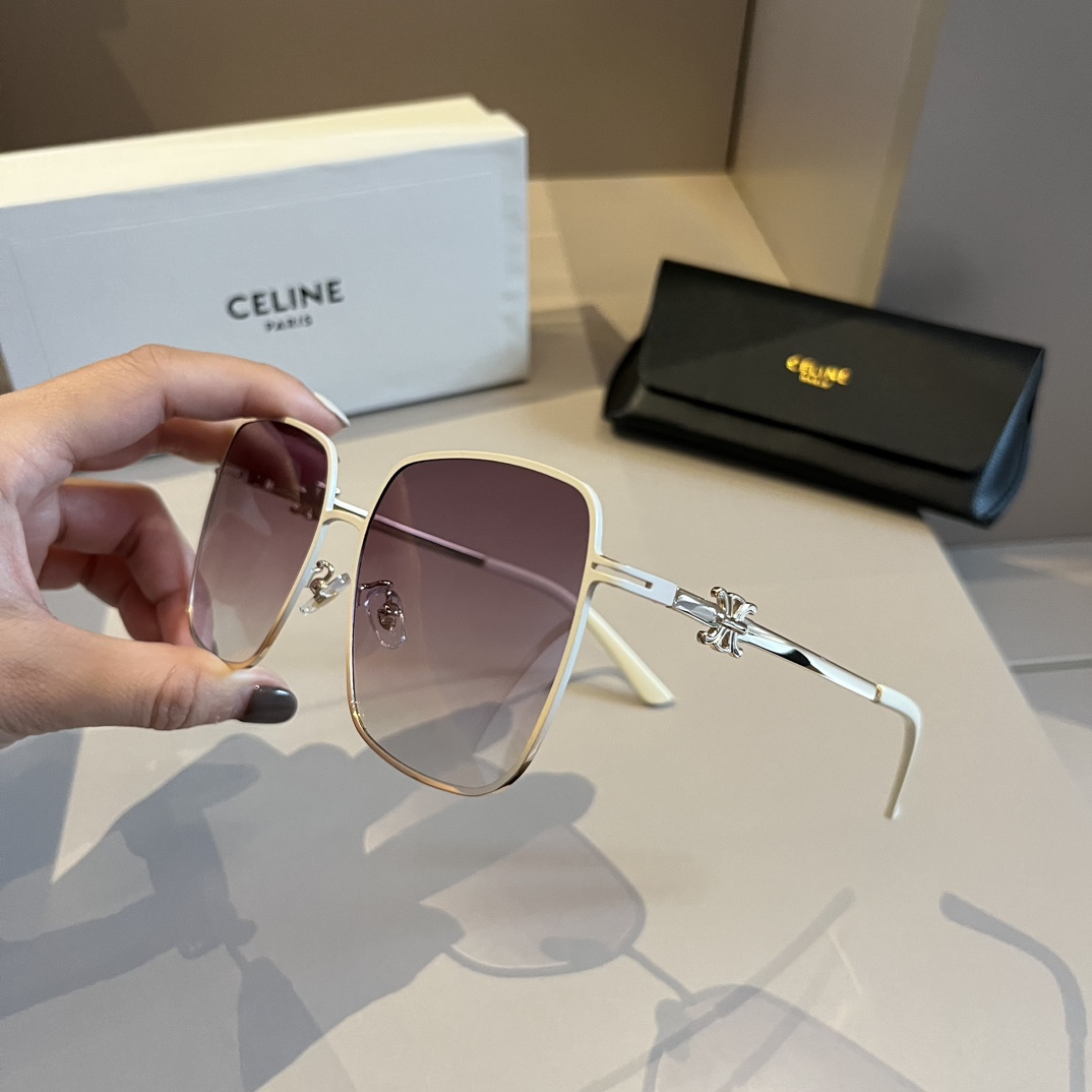 Celine-Large Box Elegant Style Women's Sunglasses