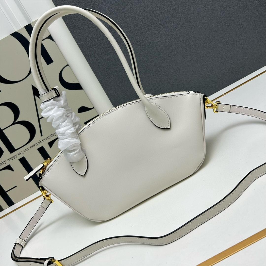 Prada-Long handled Zipper Dumpling Bun