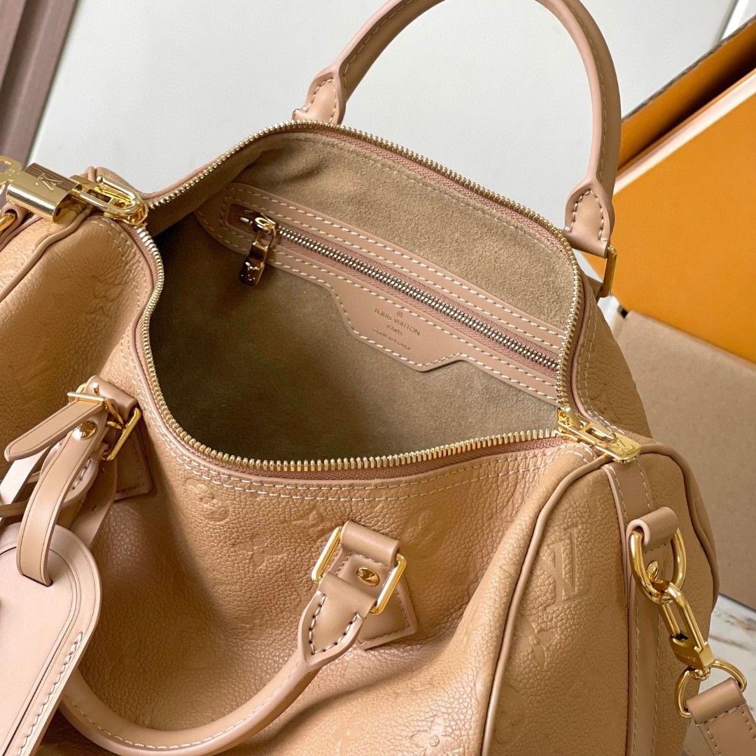 LOUIS VUITTON - Speedy Soft 30 Cowhide Leather Shoulder Crossbody Travel Bag