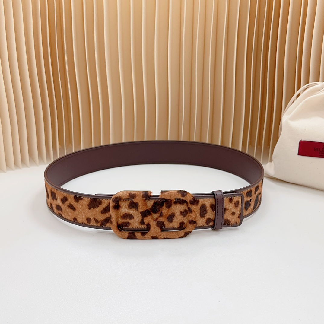 Valentino-New leopard print belt