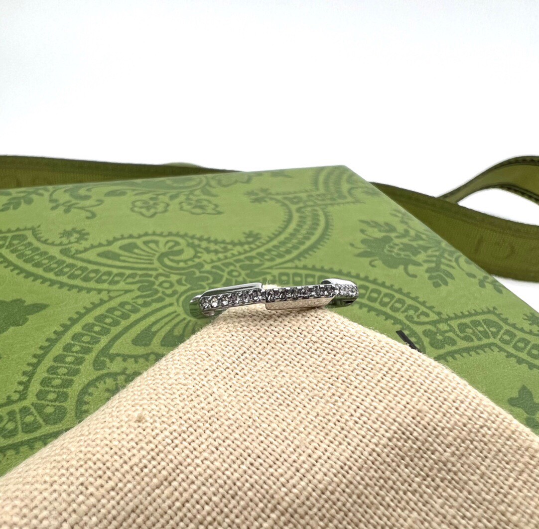 GUCCI-Link to Love Series Full Diamond Ring