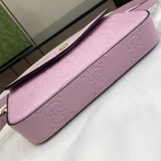 GUCCI-Ultra Mini Light Purple Leather Shoulder Backpack