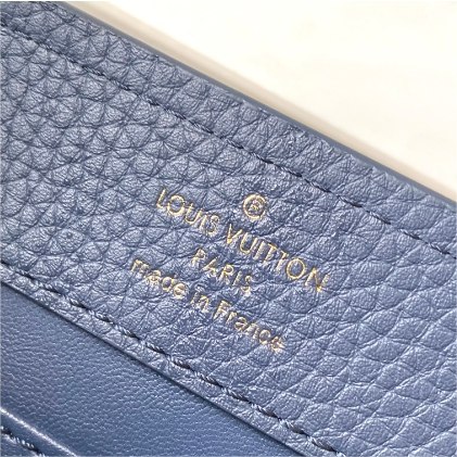 LV-Capucines Blue Flower Crown Cow Leather Mini Handbag